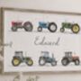 Personalised Children's Tractor Name Print, thumbnail 1 of 5