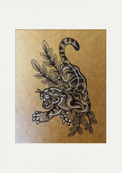 Shaded Tattoo Pointillism Diy Art Set Of Four, 3 of 6
