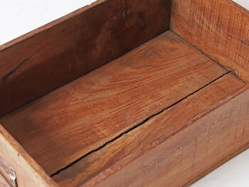 Vintage Wooden Storage Box, 2 of 3