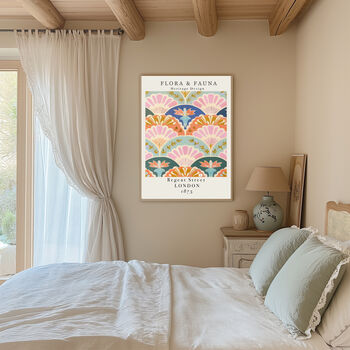 Flora And Fauna Pastel Flower Art Print, 3 of 3