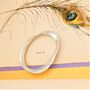 Sterling Silver Twisted Bangle Bracelet Cuff, thumbnail 4 of 5