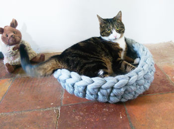 Cat Bed Crochet Wool Chunky Yarn Choice Of Colours, 4 of 8