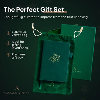 Green Turtle A6 Lined Journal With Strap, Bookmark And Pen Holder, 5 of 9