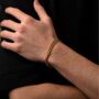 7mm 18k Gold Curb Chain Bracelet For Men And Women, thumbnail 10 of 12