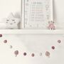 Pink And Peach Blossom Toadstool Garland, thumbnail 6 of 9