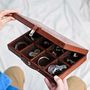 3rd Anniversary Leather Cufflink Box, thumbnail 6 of 10