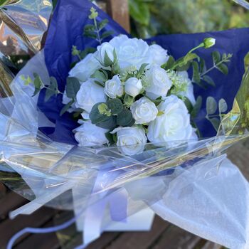 White Rose Gift Bouquet, 3 of 12