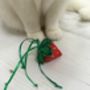 Catnip Toys, Scrumptious Strawberries Cat Toys, thumbnail 3 of 4