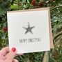 Personalised Puffed Star Christmas Card, thumbnail 2 of 2
