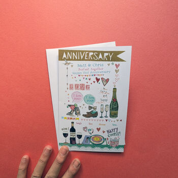 Personalised Anniversary Card, 4 of 4