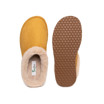 Snugtoes Mustard Slippers Mule Style For Women, 6 of 6