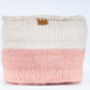 Dusky Pink Colour Block Basket, thumbnail 3 of 9