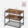 Three Tier Kitchen Island With Worktop Shelves, thumbnail 2 of 6