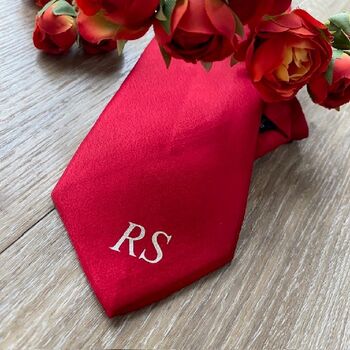 Personalised Valentines Men's Tie, 3 of 5