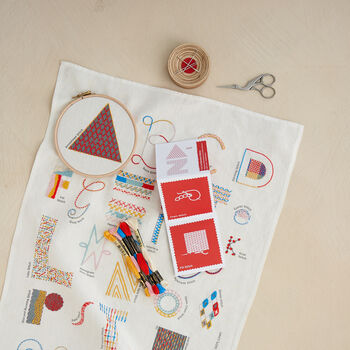 Alphabet Linen Embroidery Kit, 6 of 9