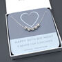 50th Birthday Bead Necklace Sterling Silver, thumbnail 3 of 4