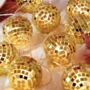 Luxe Gold Disco Balls String Lights, thumbnail 4 of 4