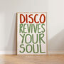 Disco Revives Your Soul Music Wall Art Print, thumbnail 4 of 9
