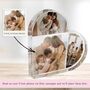 Personalised Family Photo Acrylic Heart Plaque, thumbnail 4 of 8