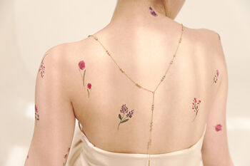Flowers And Berries Temporary Tattoo, 5 of 7