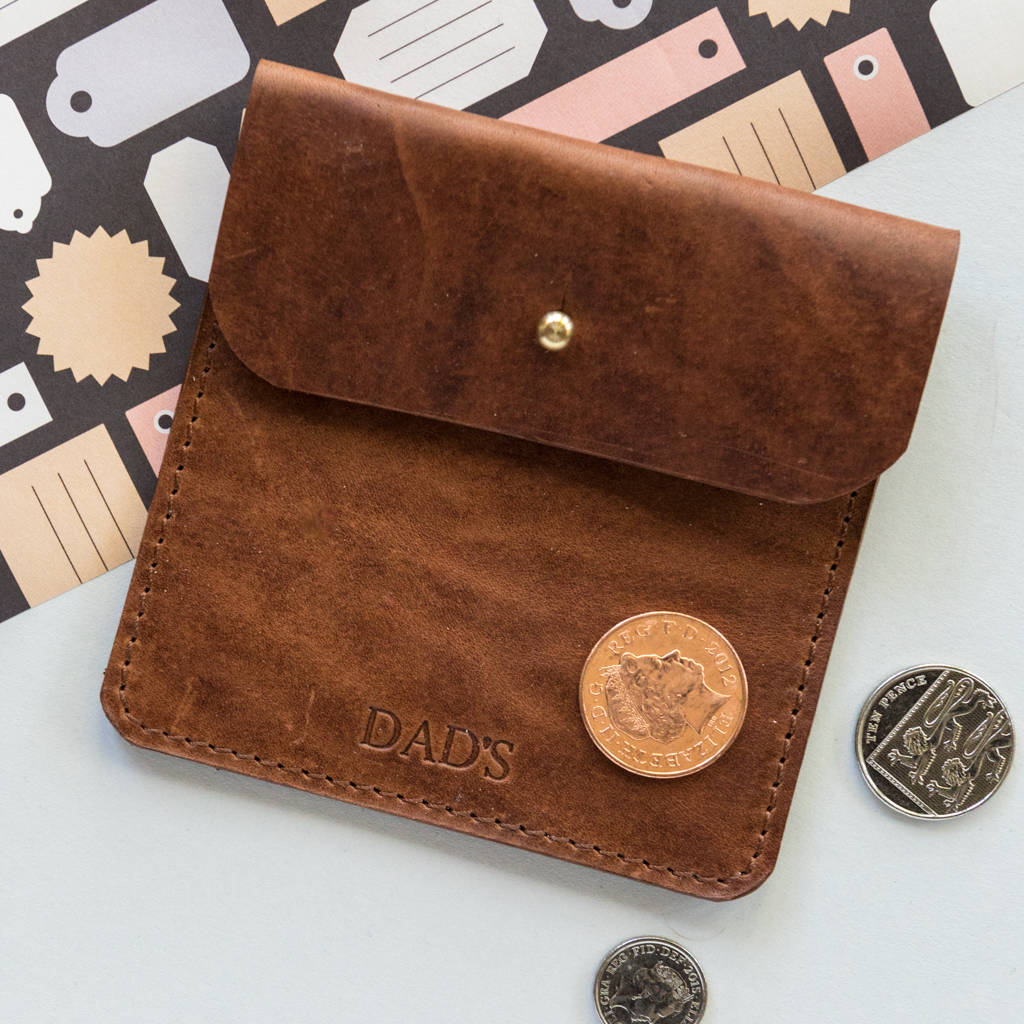 Personalised Handmade Leather Coin Purse By Williams Handmade 