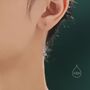 Amethyst Purple Cz Threader Earrings In Sterling Silver, thumbnail 7 of 11