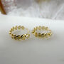 Leaf Huggie Hoops, thumbnail 1 of 5