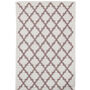 Pink Patterned Handwoven Rug, thumbnail 2 of 2