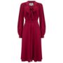 Eva Dress In Windsor Wine Vintage 1940s Style, thumbnail 1 of 2