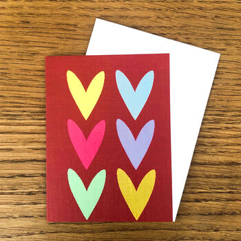 Mini Red Hearts Card, 5 of 5