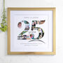 Personalised Silver Wedding Anniversary Collage, thumbnail 10 of 11