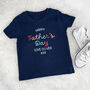 Personalised Happy Father's Day Kids T Shirt, thumbnail 2 of 6