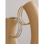 Monaco D'or Gold Ombré Gala Chrome Three Charm Gift Bangle, thumbnail 3 of 4