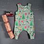 Organic Christmas Baby And Toddler Dungarees, thumbnail 2 of 5