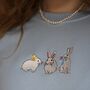 Trio Of Rabbits Embroidered Sweater, thumbnail 7 of 9