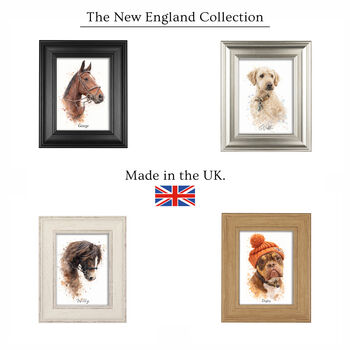 Personalised Watercolour Pet Portrait In Elegant Frame, 9 of 10
