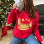 Gold Foil Merry Christmas Sweatshirt / Eco Sustainable, thumbnail 6 of 6
