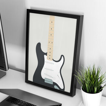 Stratocaster Guitar Print | Guitarist Music Poster, 10 of 11