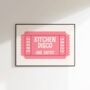 Kitchen Disco Print Kitchen Wall Art, thumbnail 4 of 8