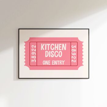 Kitchen Disco Print Kitchen Wall Art, 4 of 8