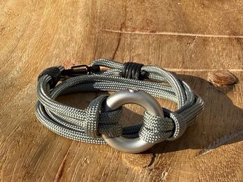 Green Paracord Vegan Cremation Urn Bracelet Memorial Keepsake For Ashes, 10 of 12