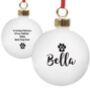 Dog Paws Bauble, thumbnail 3 of 3