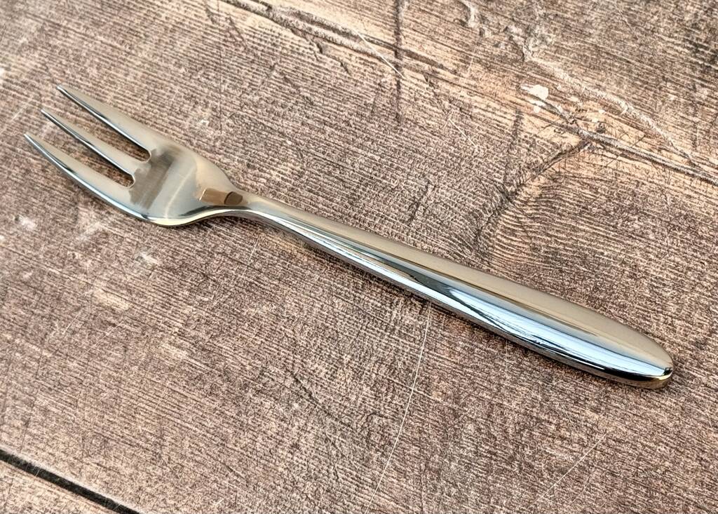 Set Of Six Stainless Steel Pastry/Dessert Forks, 1 of 3