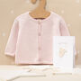 Baby Girl Pink Sparkle Cardigan And Blanket Gift Set, thumbnail 2 of 9