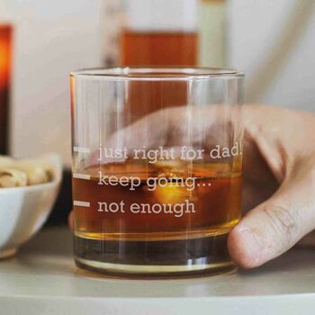 Personalised Measures Glass For Dad, 2 of 6