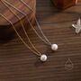 Sterling Silver Delicate Genuine Freshwater Pearl Pendant Necklace, thumbnail 3 of 11