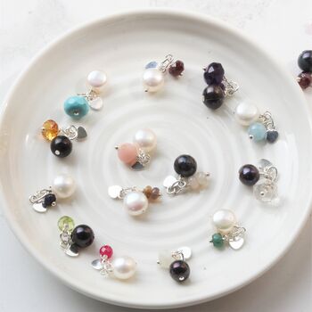 Birthstone Bracelet Personalised With Her Initial Charm, 3 of 11