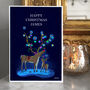 Christmas Card Personalised Reindeers, thumbnail 1 of 2