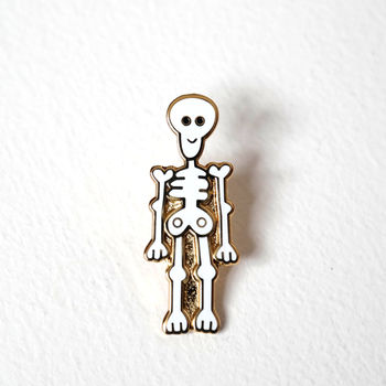 Skeleton And Ghost Pin Badges, 4 of 9