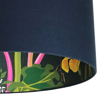 Rabarber Silhouette Lampshades In Deep Space Navy, 2 of 6